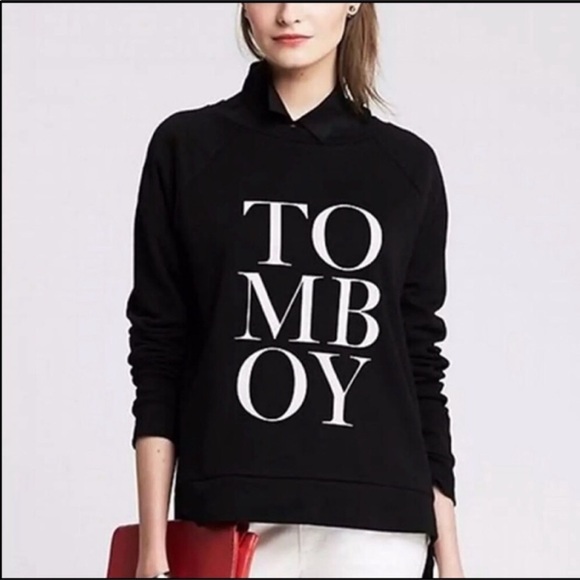 Banana Republic Tops - Banana Republic black cotton Tomboy top sz Small